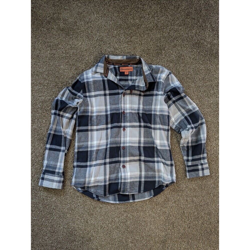 Husqvarna Frakta Plaid Flannel Shirt Men's Size Medium M